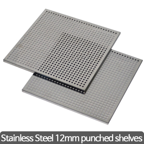 Stainless steel 12mm pubched shelves(Drying Oven) 타공 선반 (가이드 포함)